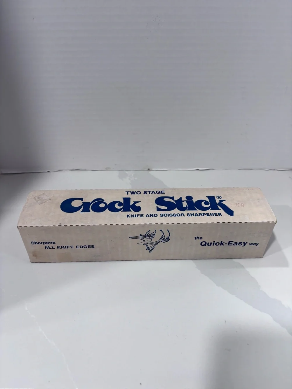 Vintage Cutlery World Crock Stick Two Stage Knife & Scissor Sharpener